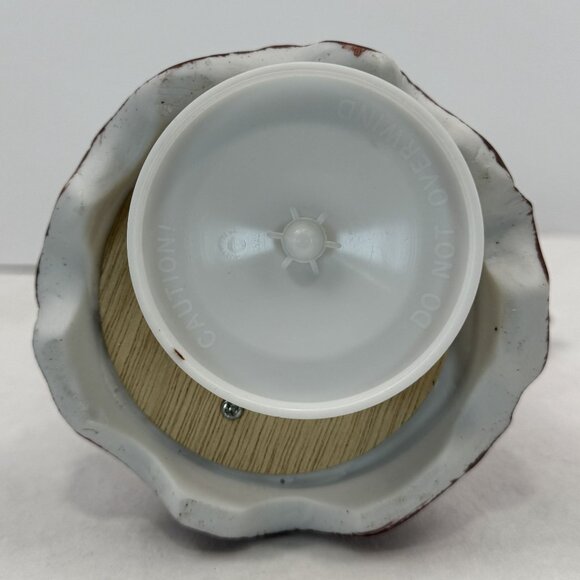 Vintage Bisque Angel Musical Figurine 7" Harp Taiwan Hark The Herald Angels Sing - Picture 6 of 16